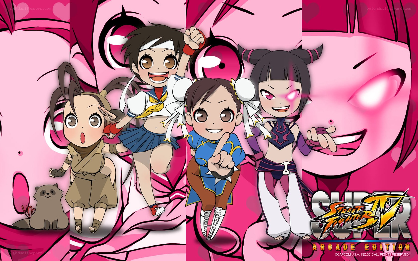 Street Fighter IV characters chibi art