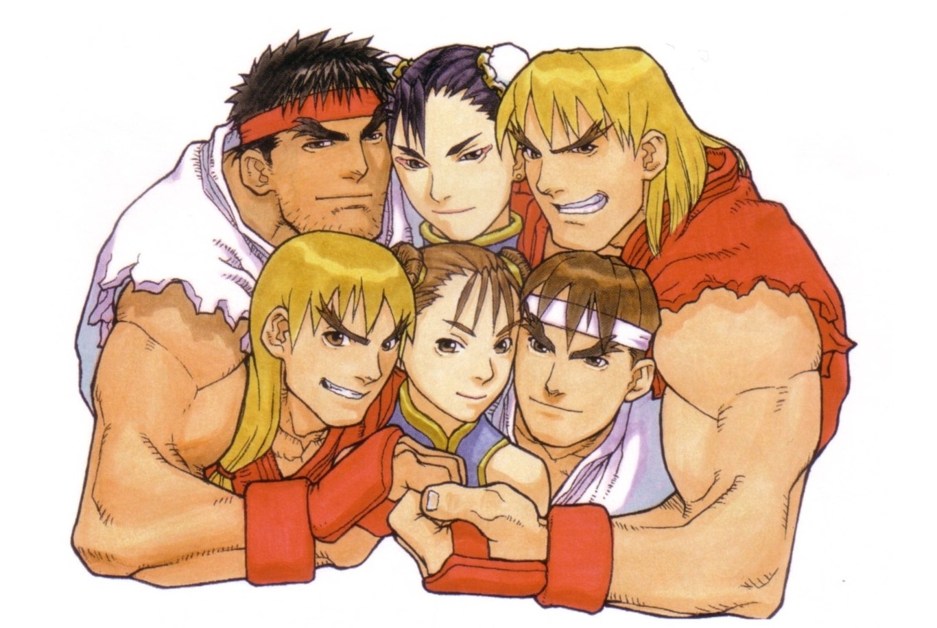 Street Fighter team huddle