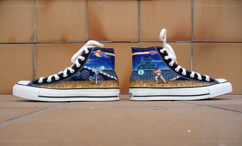 Street Fighter-themed sneakers