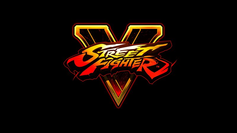 Street Fighter V Logo — Black, Dramatic