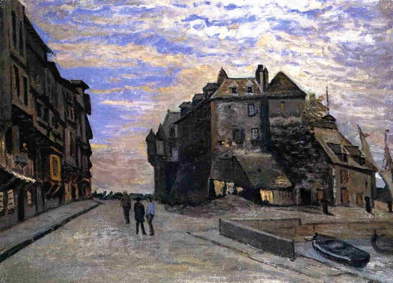 Street in a coastal town