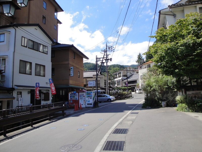 Street in a Japanese town