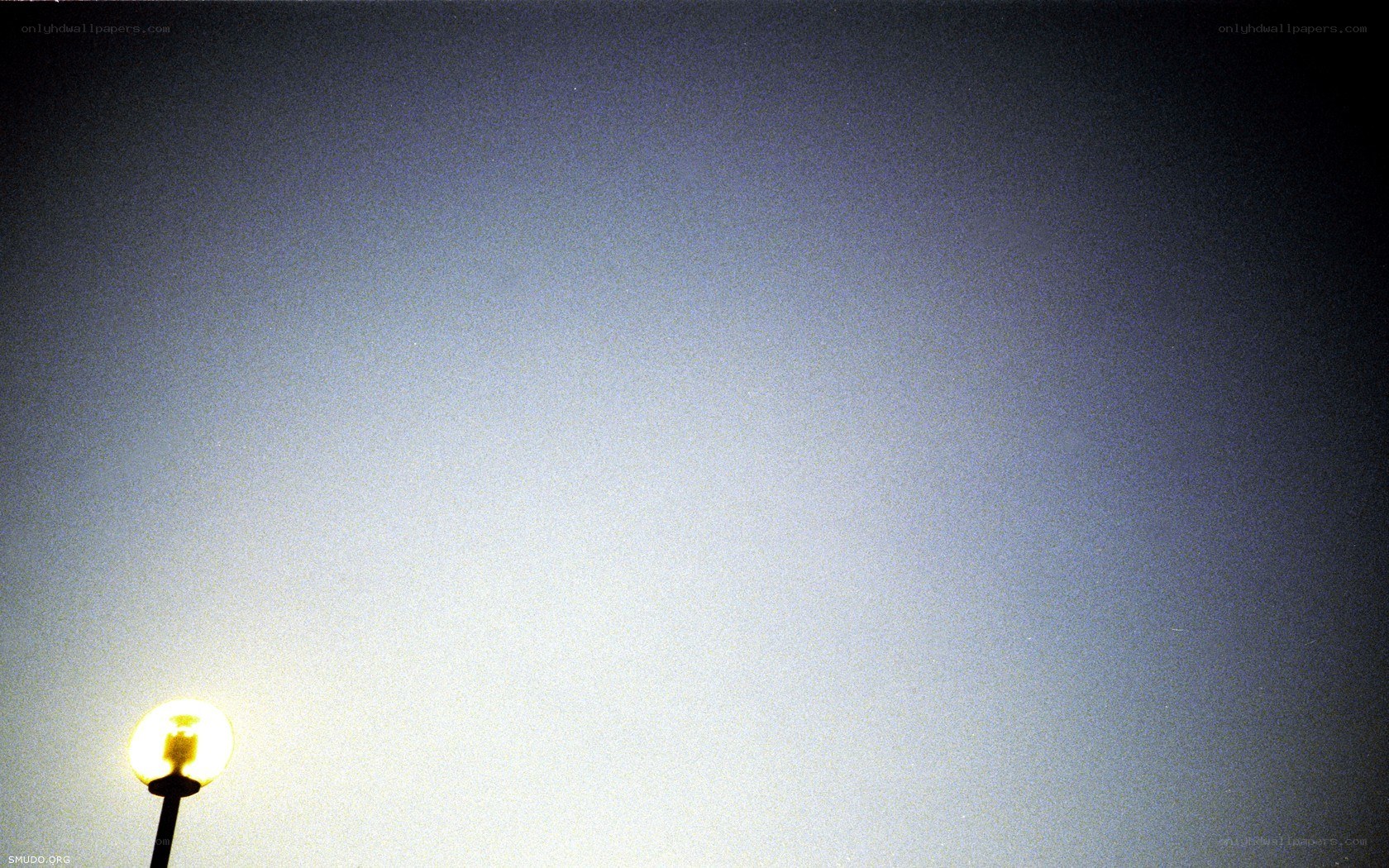Street lamp at dusk