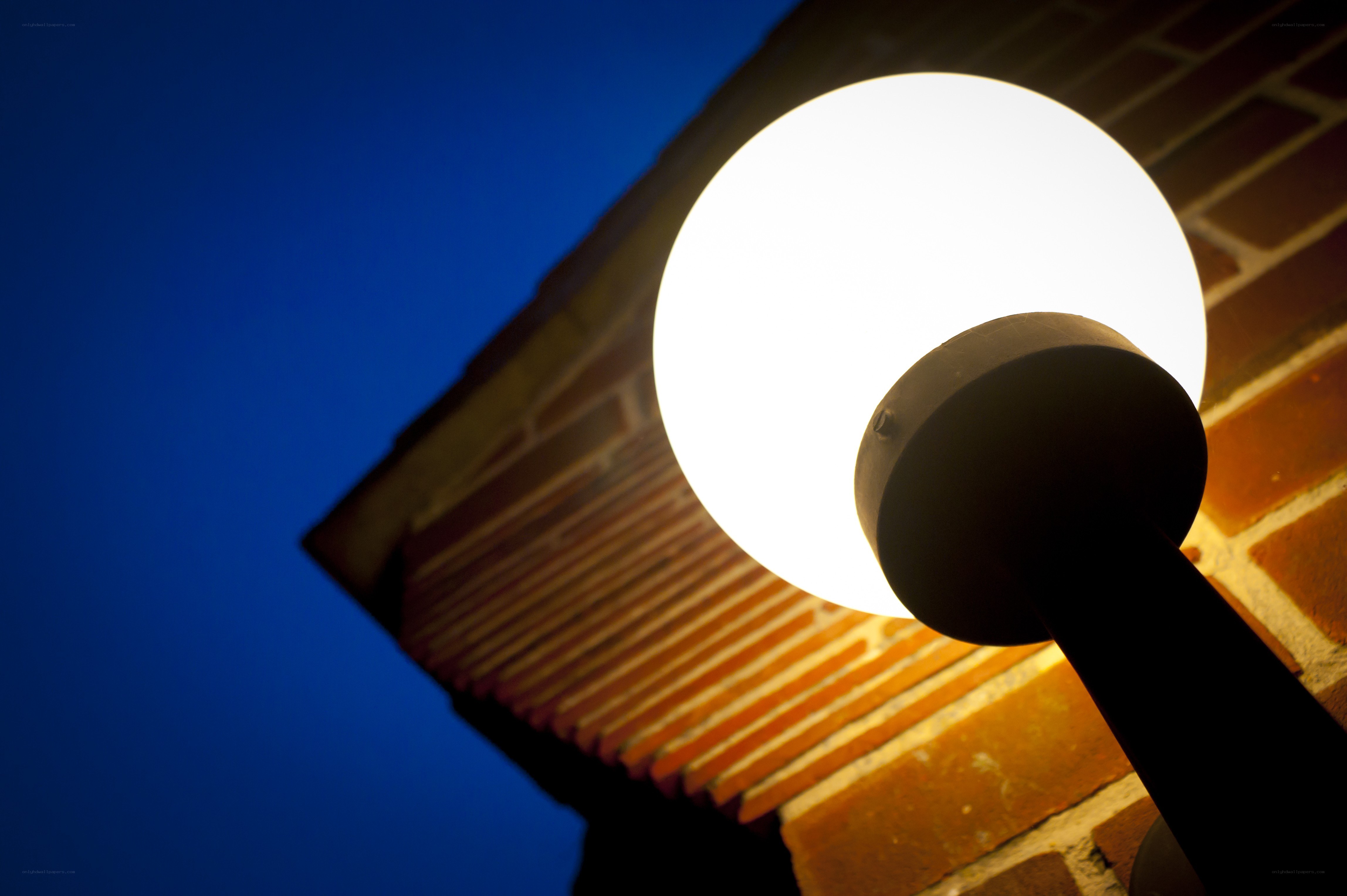 street lamp at dusk