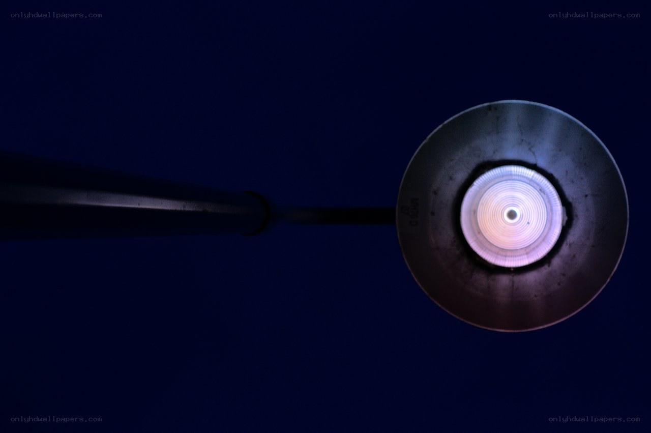 street lamp at night