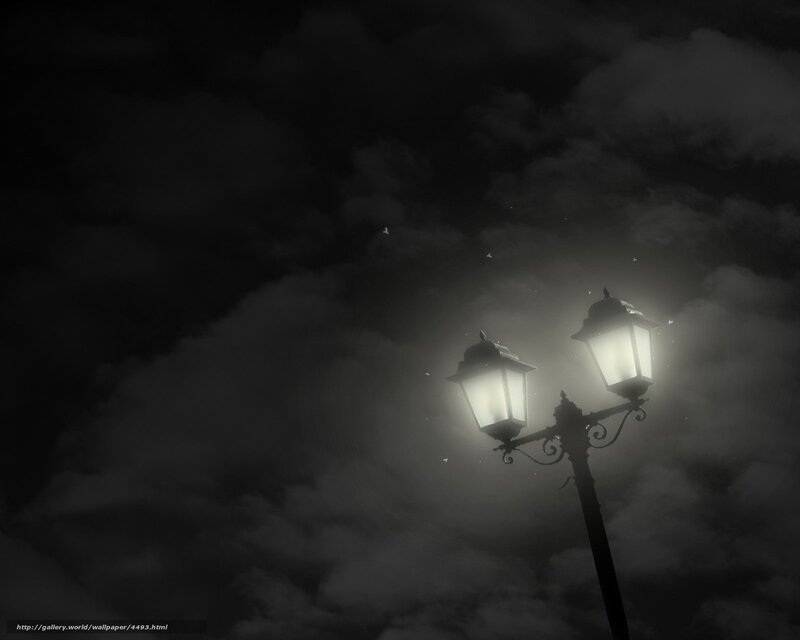 Street lamp at night