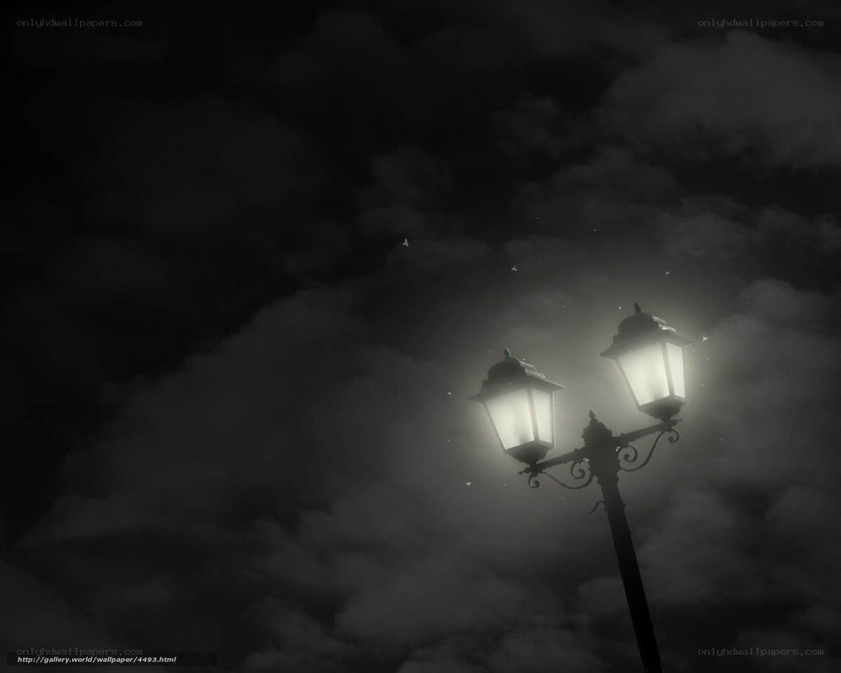 Street lamp at night