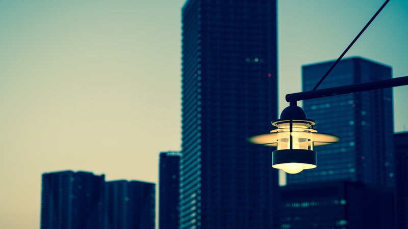Street Lamp in City