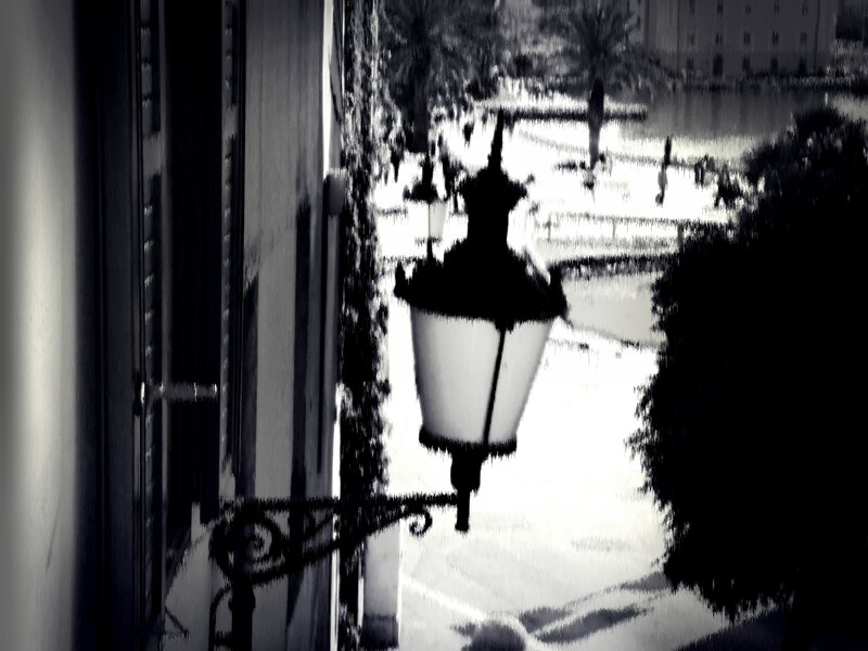 Street Lamp on Building