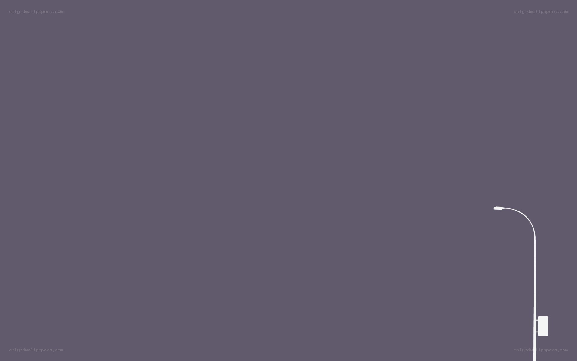 street lamp on purple background