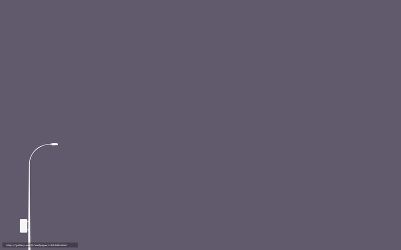 street lamp on purple background