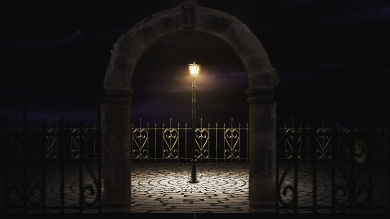 Street Lamp under Arch