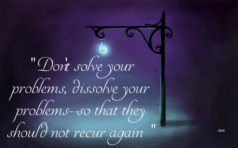 Street Lamp with Quote