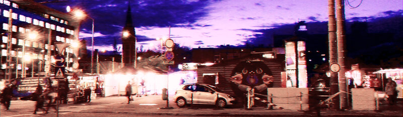 Street Market at Dusk