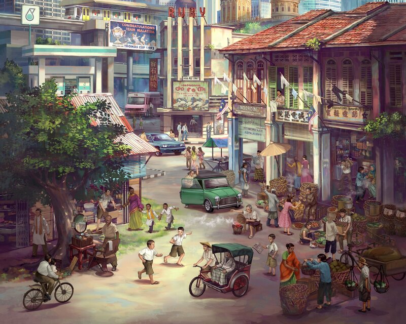 Street Market in Kuala Lumpur