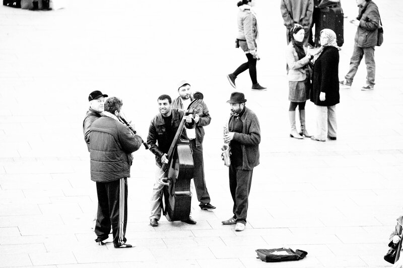 Street Musicians Playing