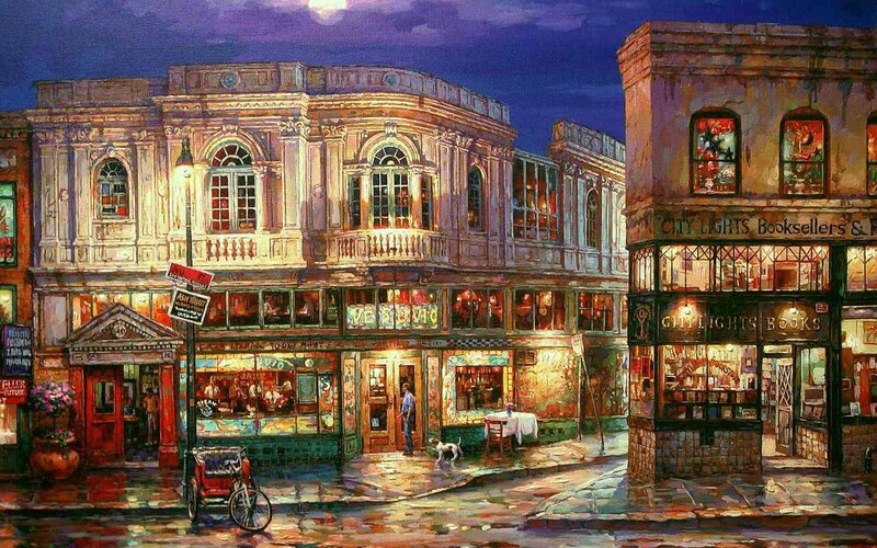 Street Scene at Night