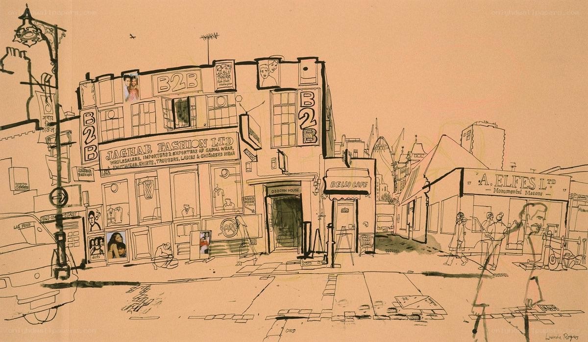 Street scene in London