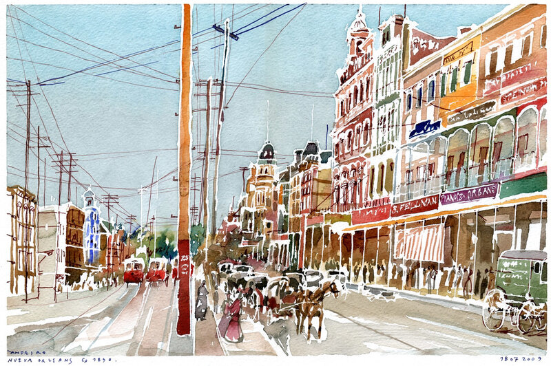 Street scene in New Orleans