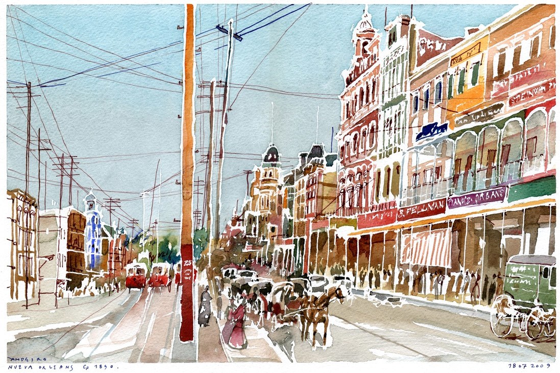 Street scene in New Orleans