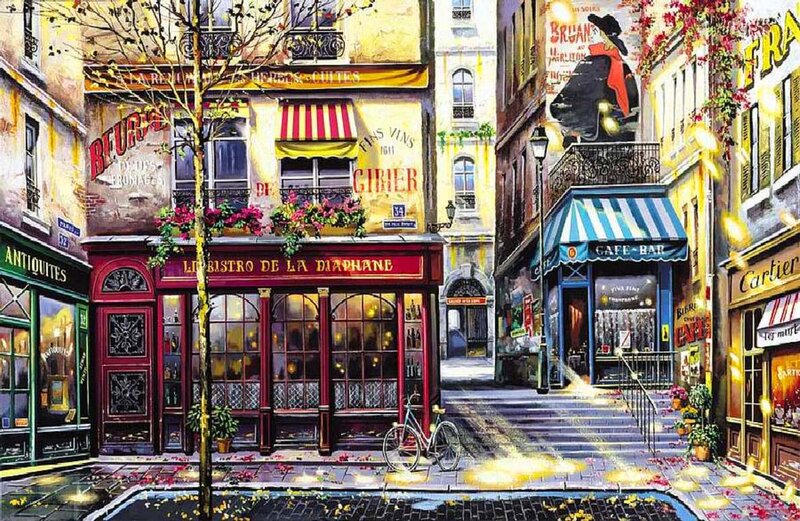 Street Scene in Paris — Yellow