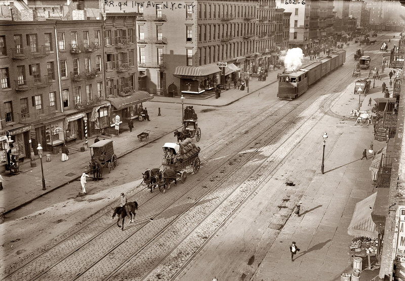 Street scene on 11th Avenue in NYC