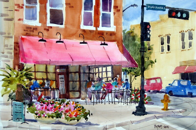 Street Scene with Awning
