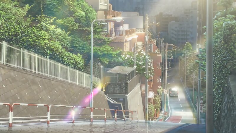 Street Scene with Car
