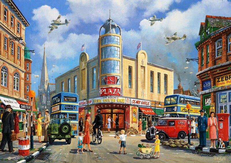 Street Scene with Planes