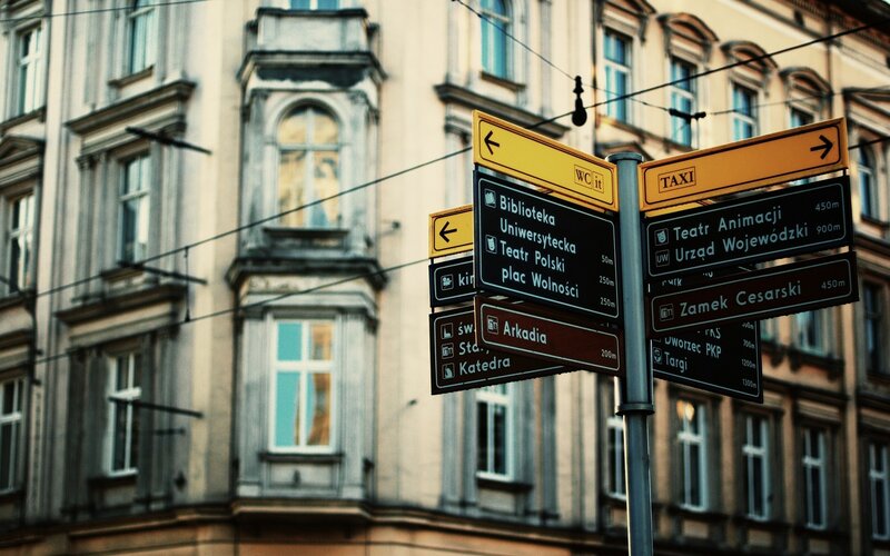 Street Signs in City
