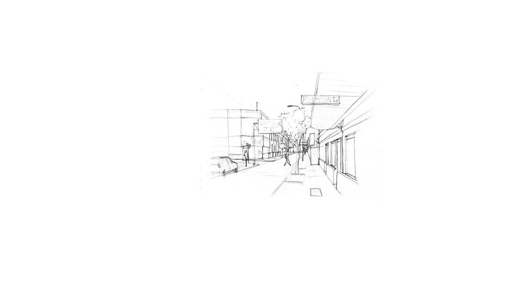 street sketch drawing