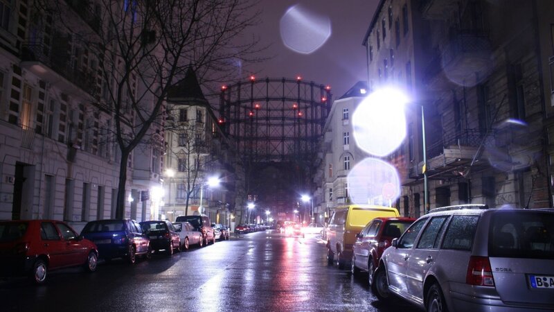 Street with Gas Holder