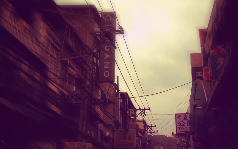 Street with Overhead Wires