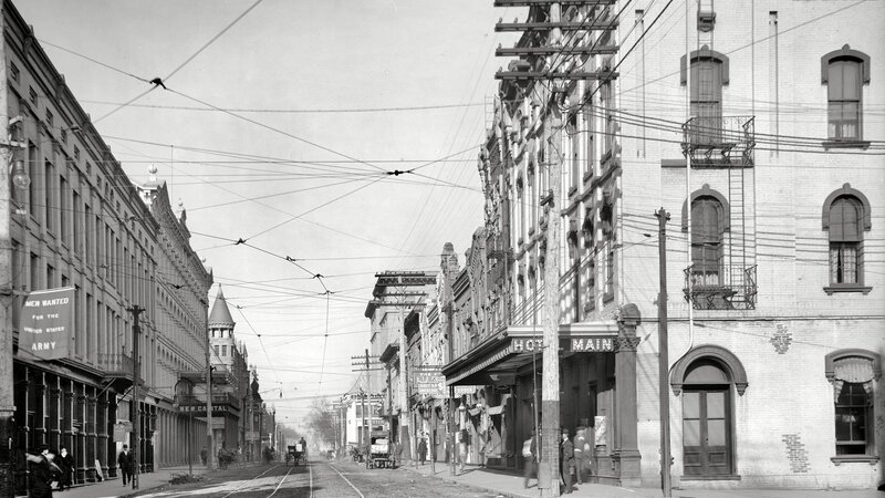 Street with Trolley Lines