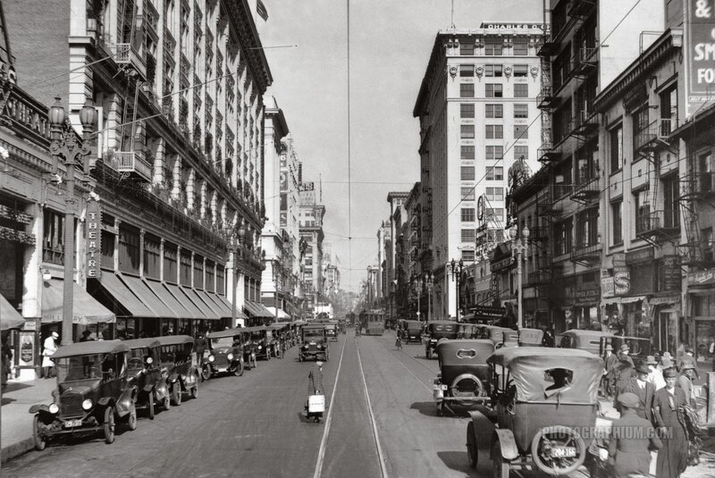 Street with Vintage Cars