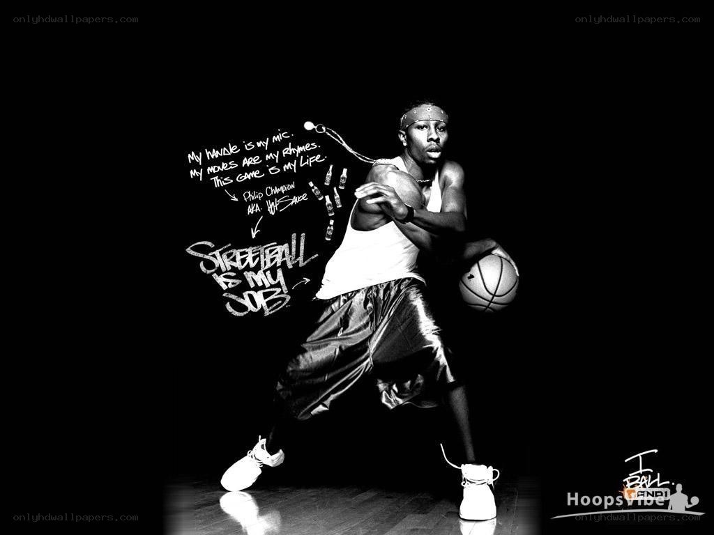streetball player in action