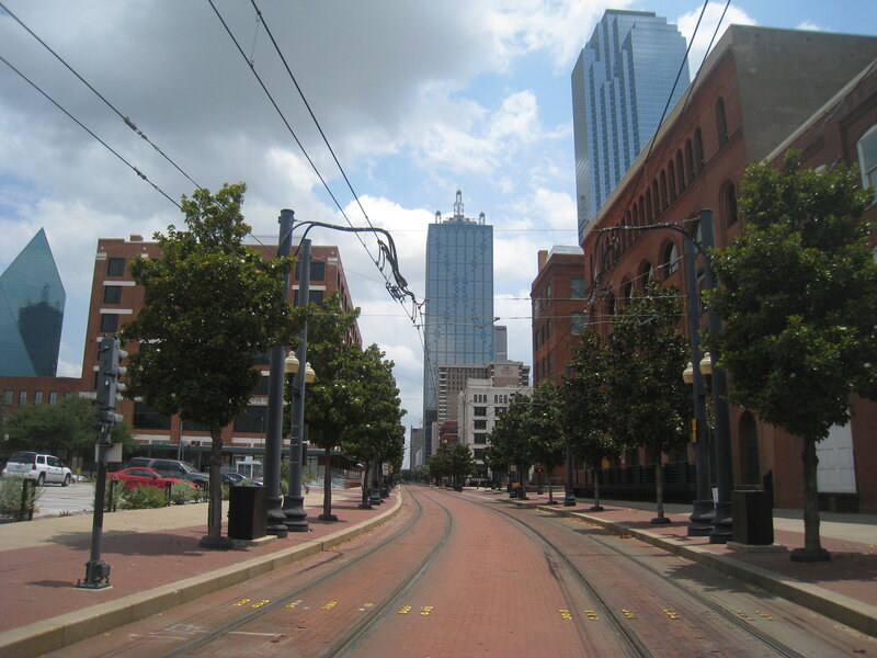 Streetcar Tracks in City