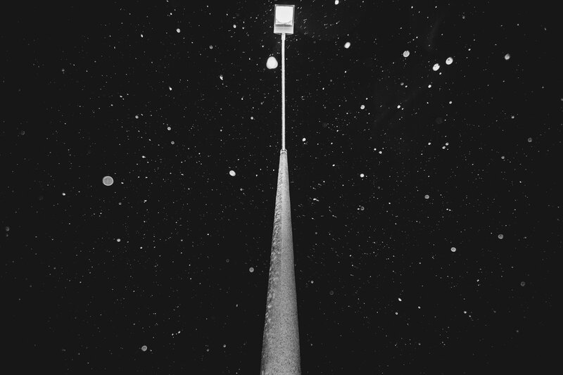 Streetlight in Snow