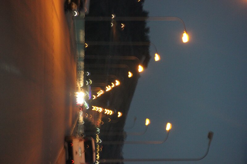 Streetlights at Dusk — Blue, Calm