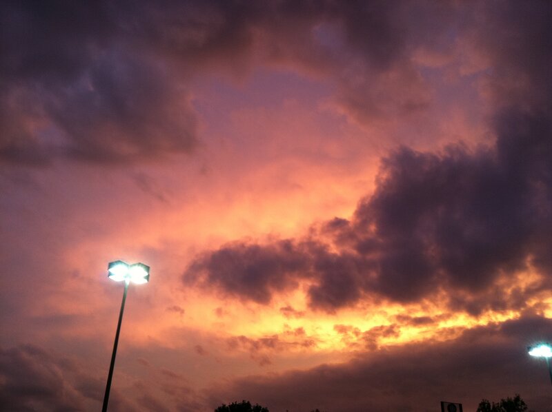 Streetlights at Sunset — Orange