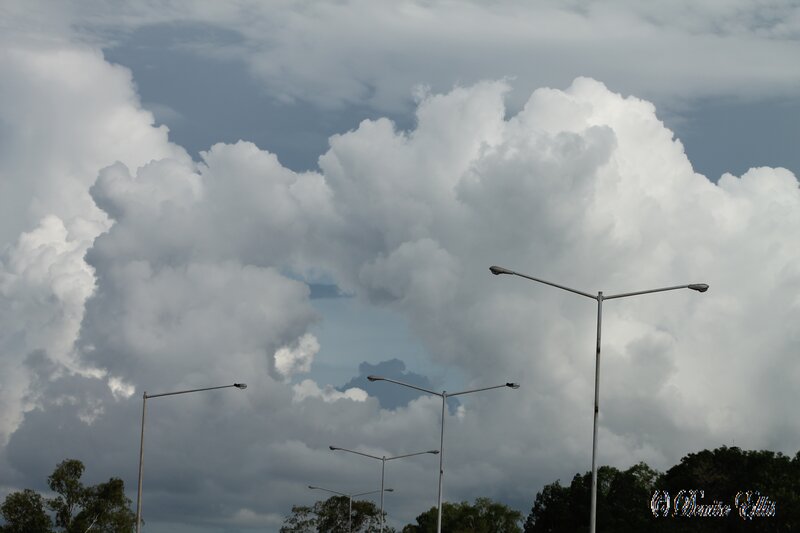 Streetlights under Clouds