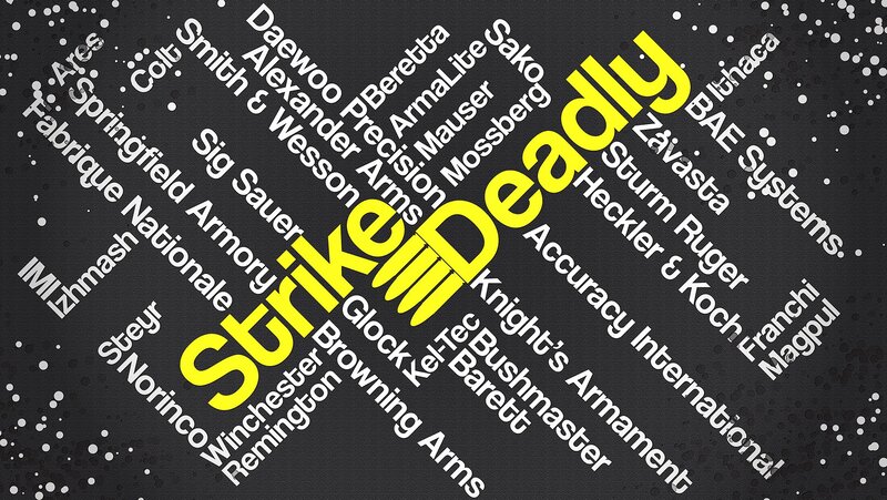 Strike Deadly logo with firearm brands