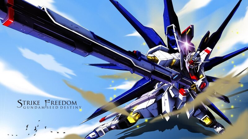 Strike Freedom Gundam — Blue, Dramatic