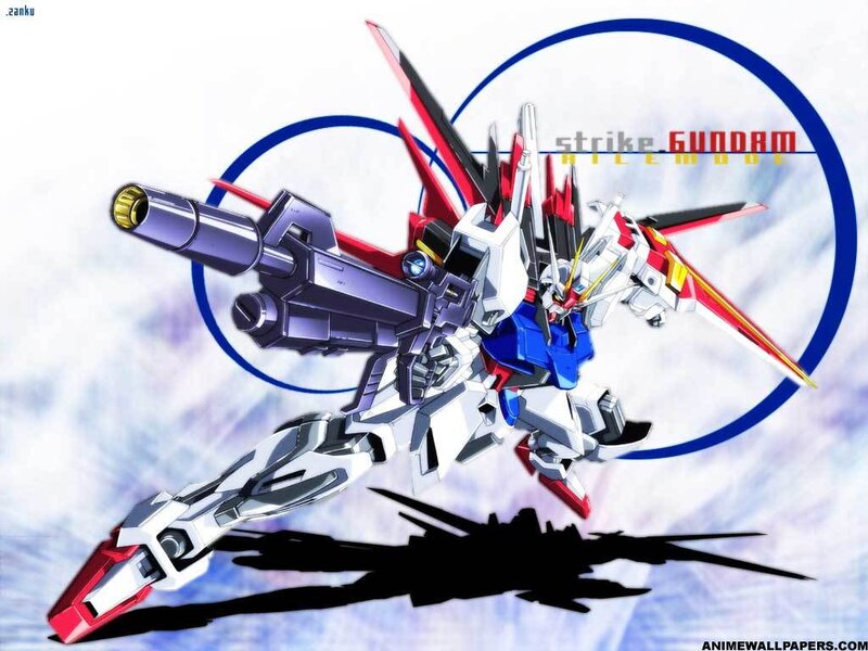 Strike Gundam in flight