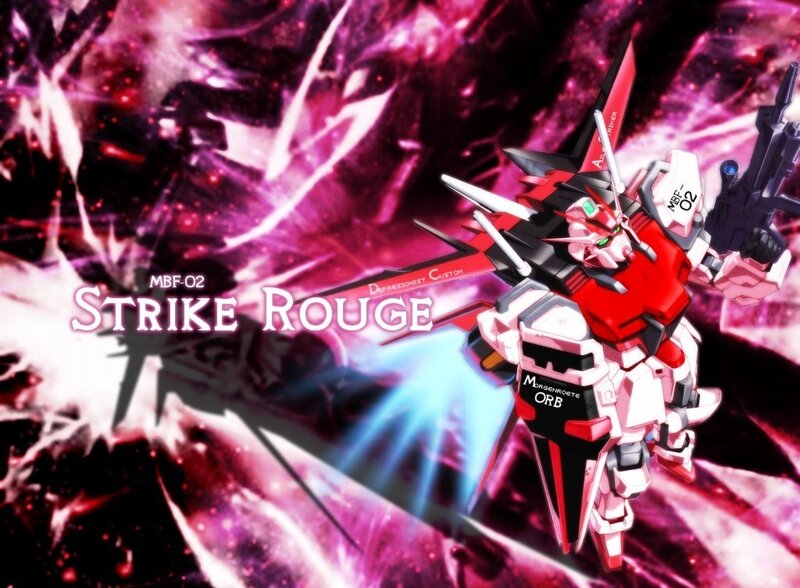 Strike Rouge mecha artwork