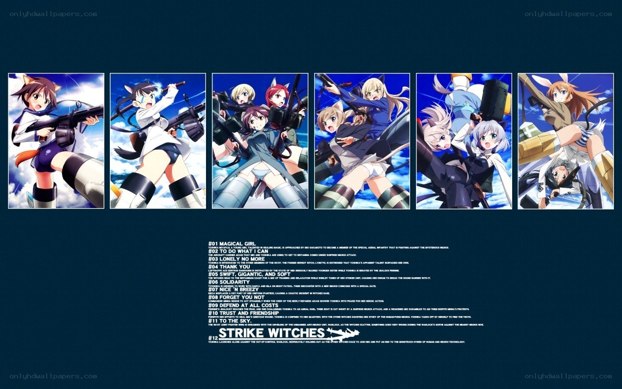 Strike Witches anime character collage