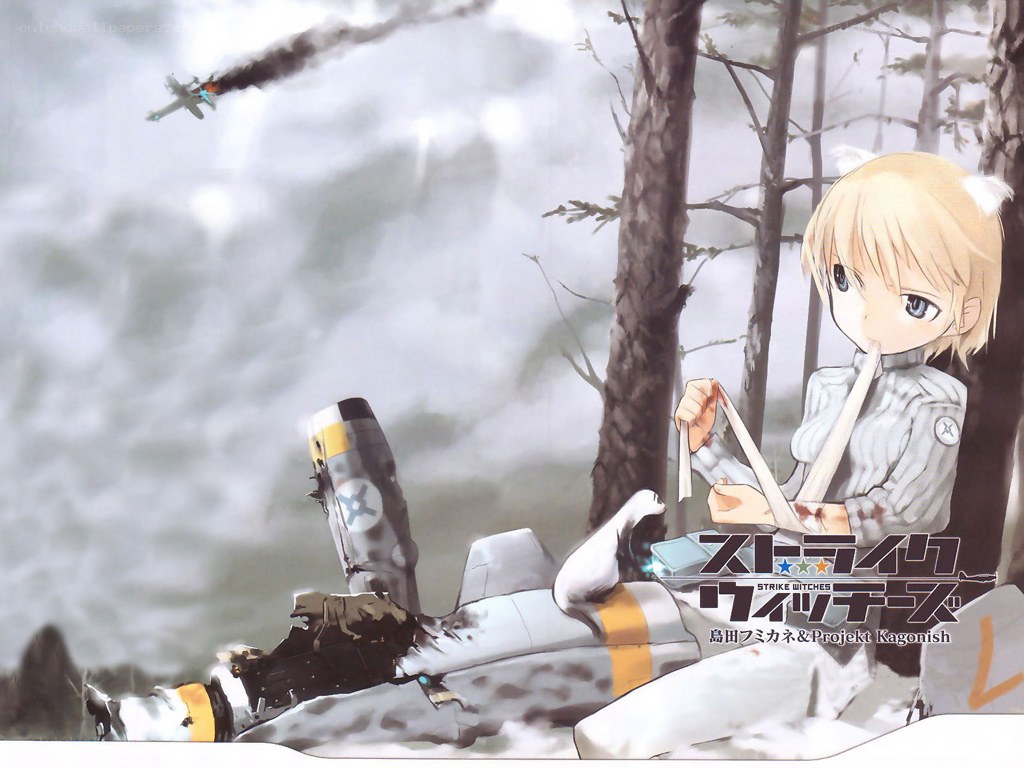 Strike Witches in a forest