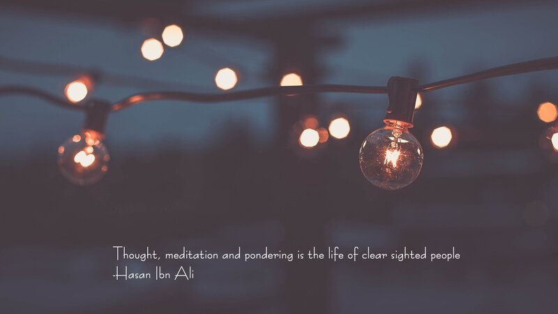 String of Light Bulbs — Blue
