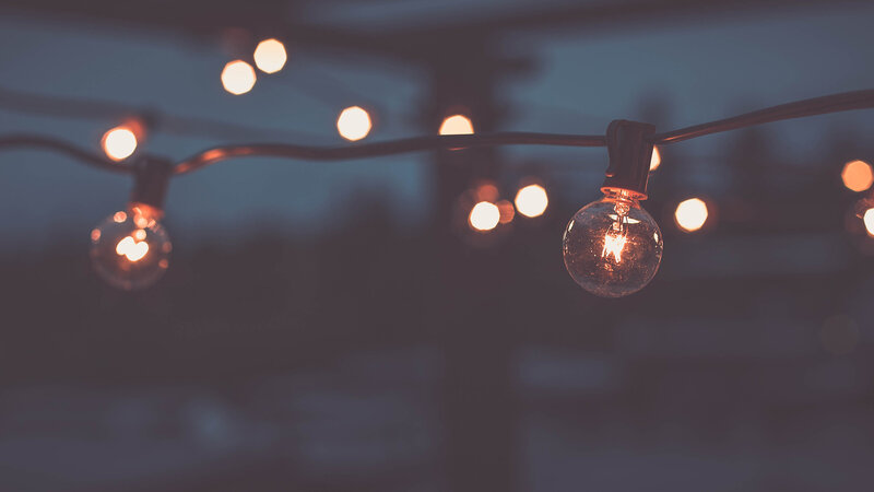 String of Light Bulbs