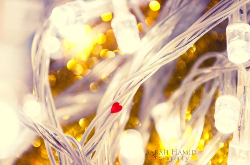 String of Lights with Heart
